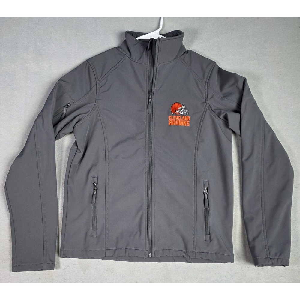 Mens Cleveland Browns Jacket SMALL Dunbrooke Full Zip Fleece‎ Lined NFL